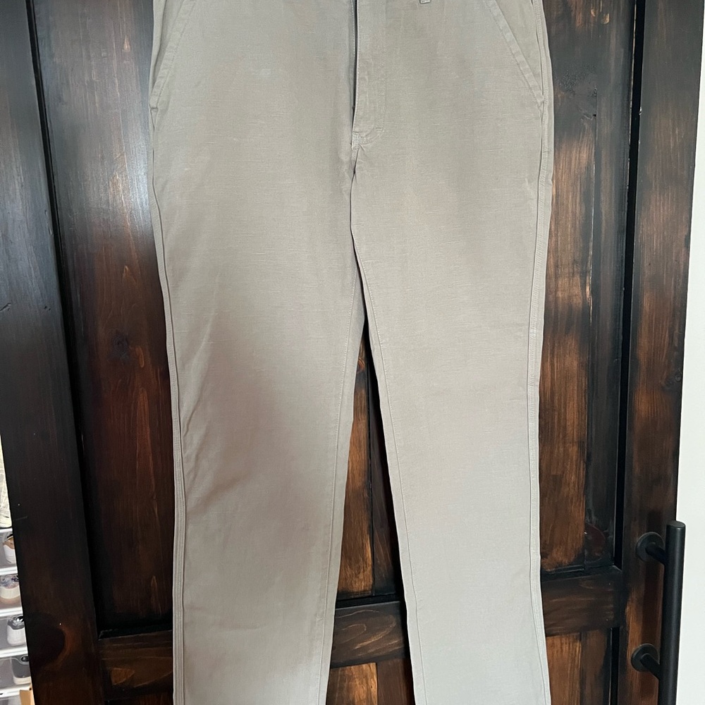 Taylor Stitch The Morse Pant in Sagebrush Slub Linen 33x34